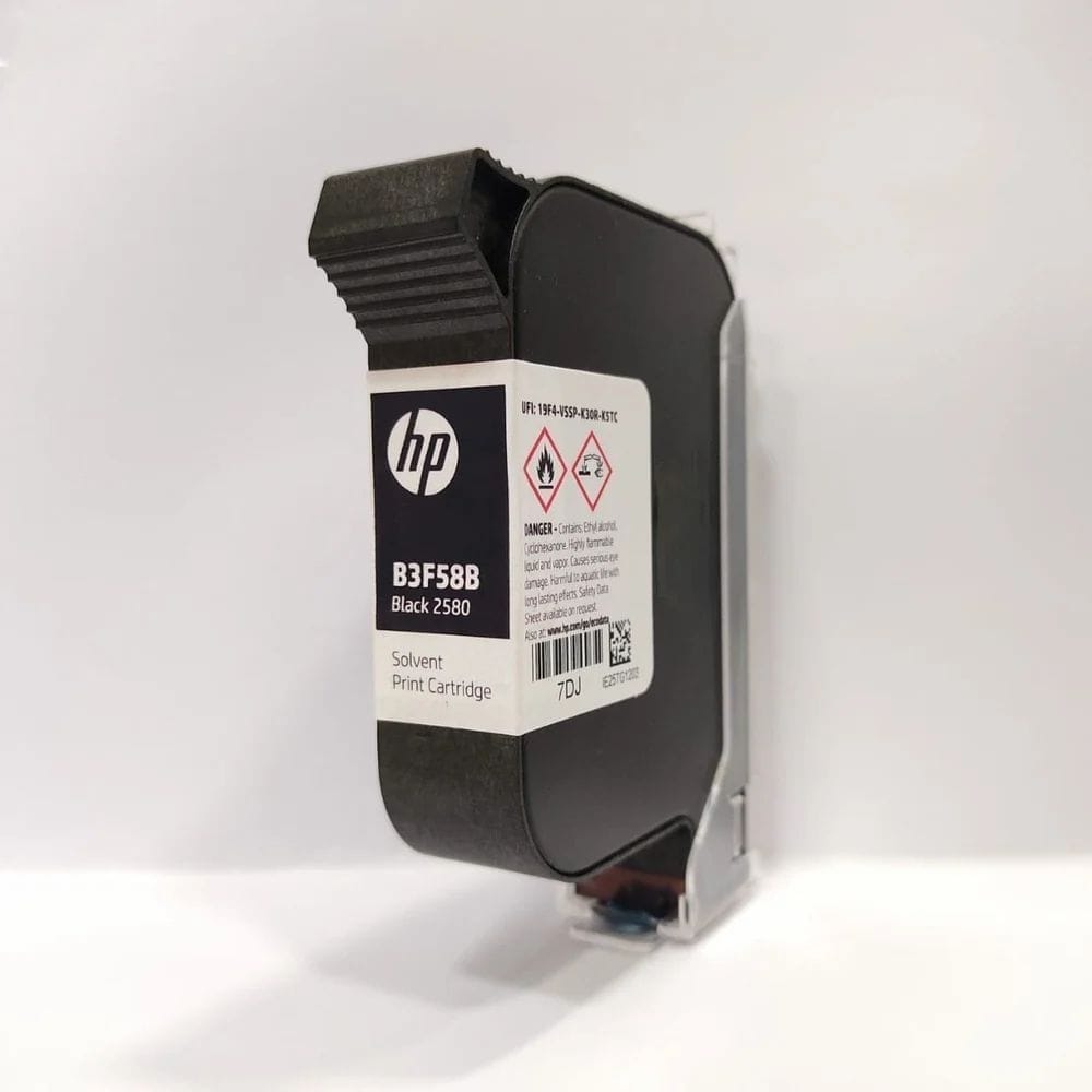 HP 2580 Black Solvent Ink Cartridge (B3F58B) for HP DesignJet 2580 Printer view 2