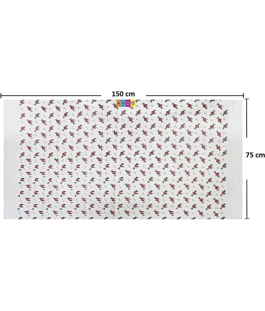 AMRO Beautility Needs - Cotton White Printed Bath Towel ( 75x150 ) cm Below 300 -GSM ( Pack of 2 ) view 2