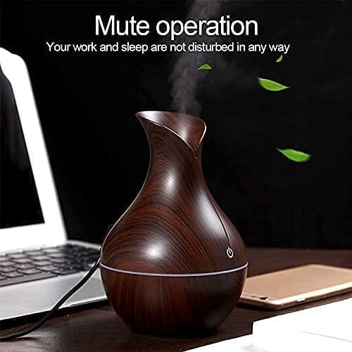 PURE AROMA Pot Shape 2-in-1 Cool Mist Humidifier & Essential Oil Diffuser with Colorful Ambient Lighting view 2