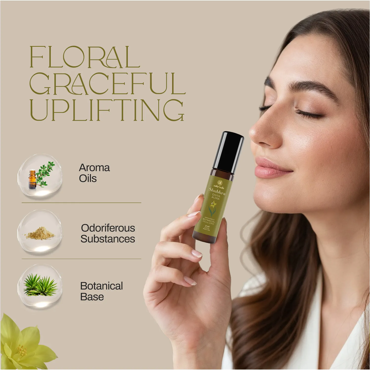Ashpveda Divya Aura Floral Roll-On Attar view 2