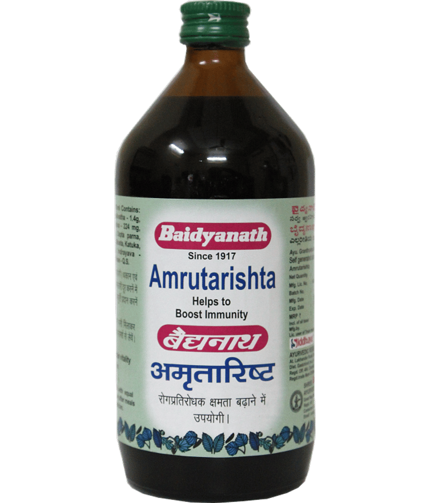 Baidyanath Amrutarishta Bacterial Infection Liquid 220 Ml Pack of 3 view 2