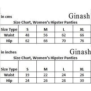 Ginash Cotton Elastane Women's Hipster Pantie (Pack of 3) view 2