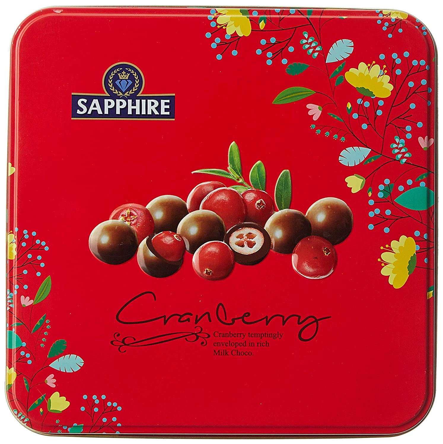 Sapphire Chocolate Coated Nuts, Cranberry, 200 gm