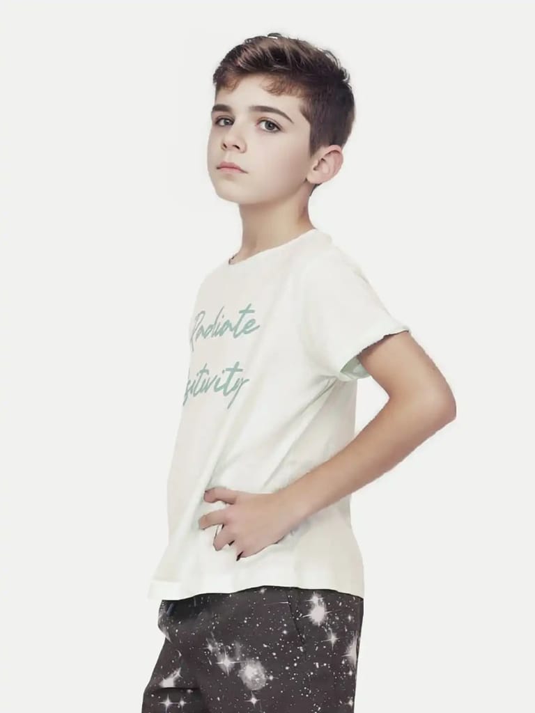 Teen Boys Mint Graphic Printed T-Shirt view 2