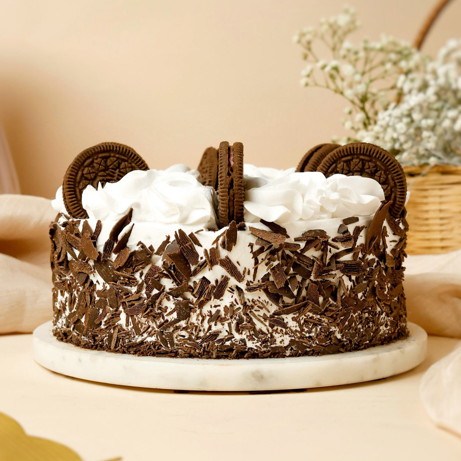 Birthday Special Black Forest Cake Half Kg view 2