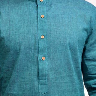 Porwal Blue Color Cotton Kurta Pyjama Porwal925 KD/29 view 2