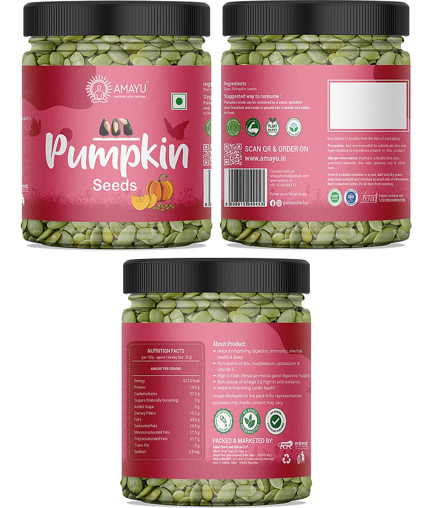AMAYU Pumpkin Seeds ( Pack of 3 ) view 2