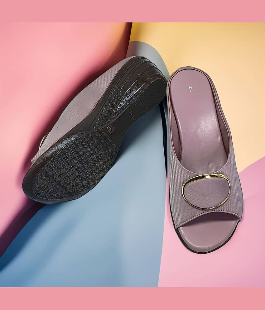 Dream Makers Pink Women's Slip On Heels view 2