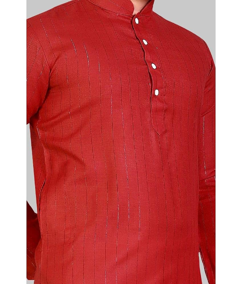 YUG ART - Blue Cotton Blend Men's Regular Kurta ( Pack of 1 ) view 2