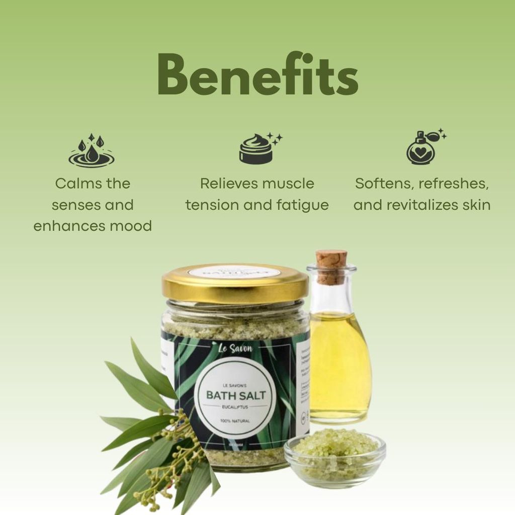 Le Savon Eucalyptus Bath salts view 2