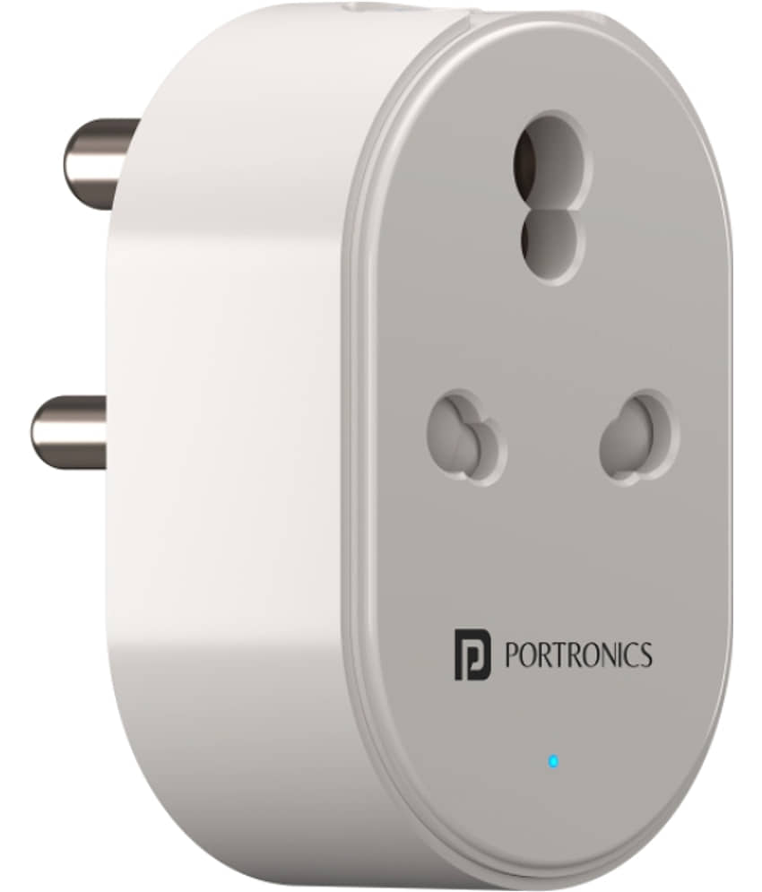 Portronics Splug 16:16A Wi-Fi Enabled Smart Plug ,White (POR 1475) view 2