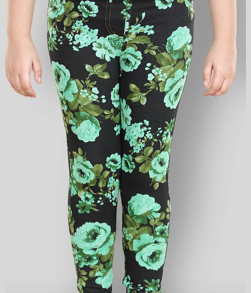 StyleStone Pack of 1 Girls Cotton Leggings ( Black ) view 2