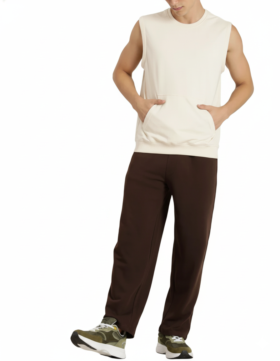 Pack Of 2 Joggers : Brown and Beige view 2
