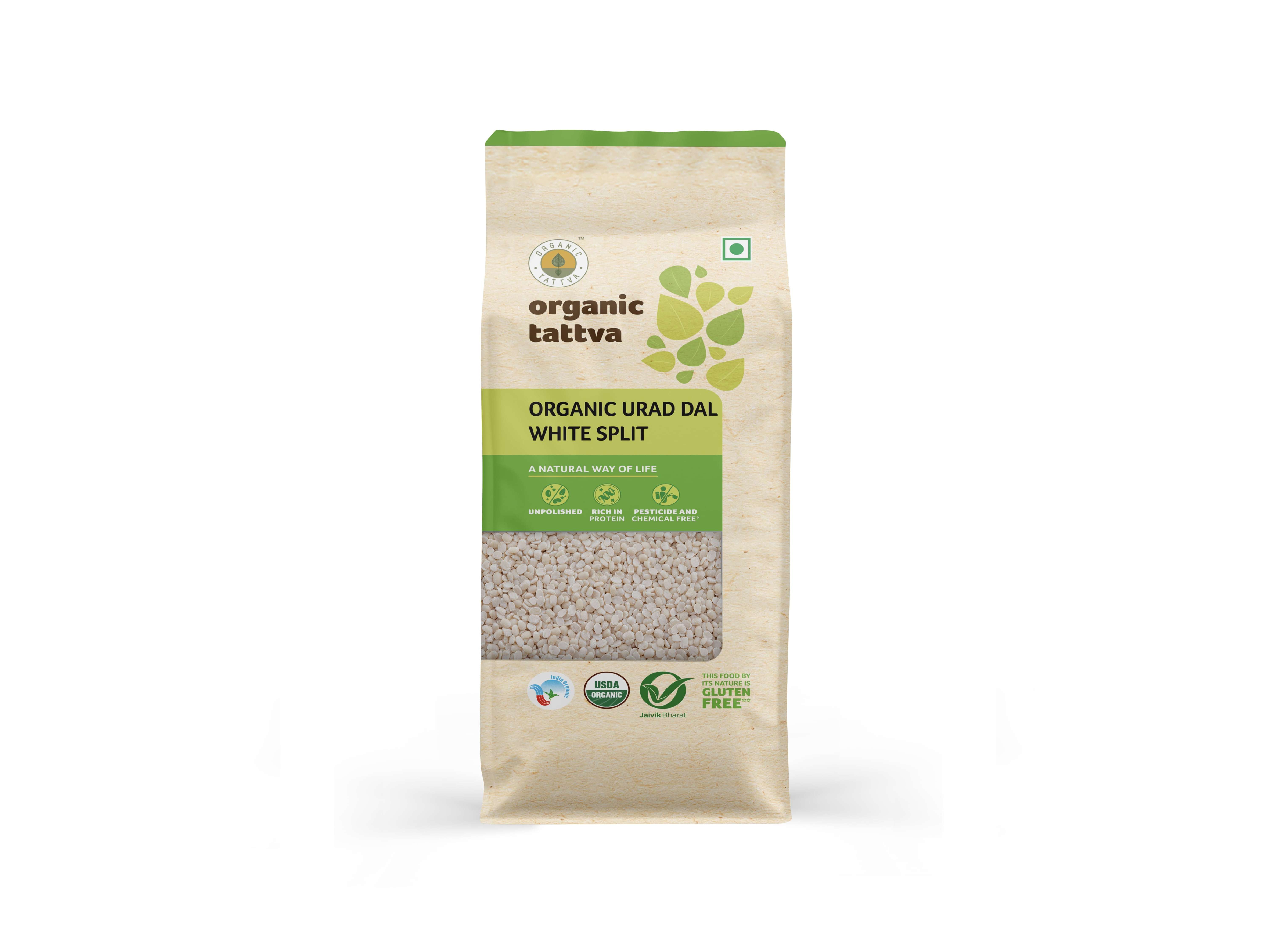 Organic Urad Dal White Split 500g