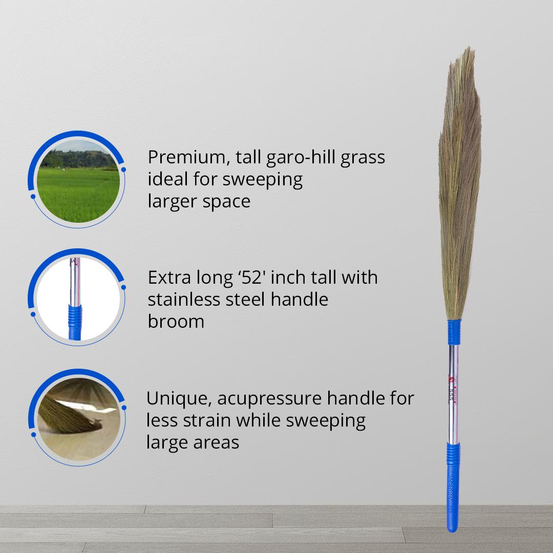 Monkey 555 International Steel Handle Grass Broom view 2