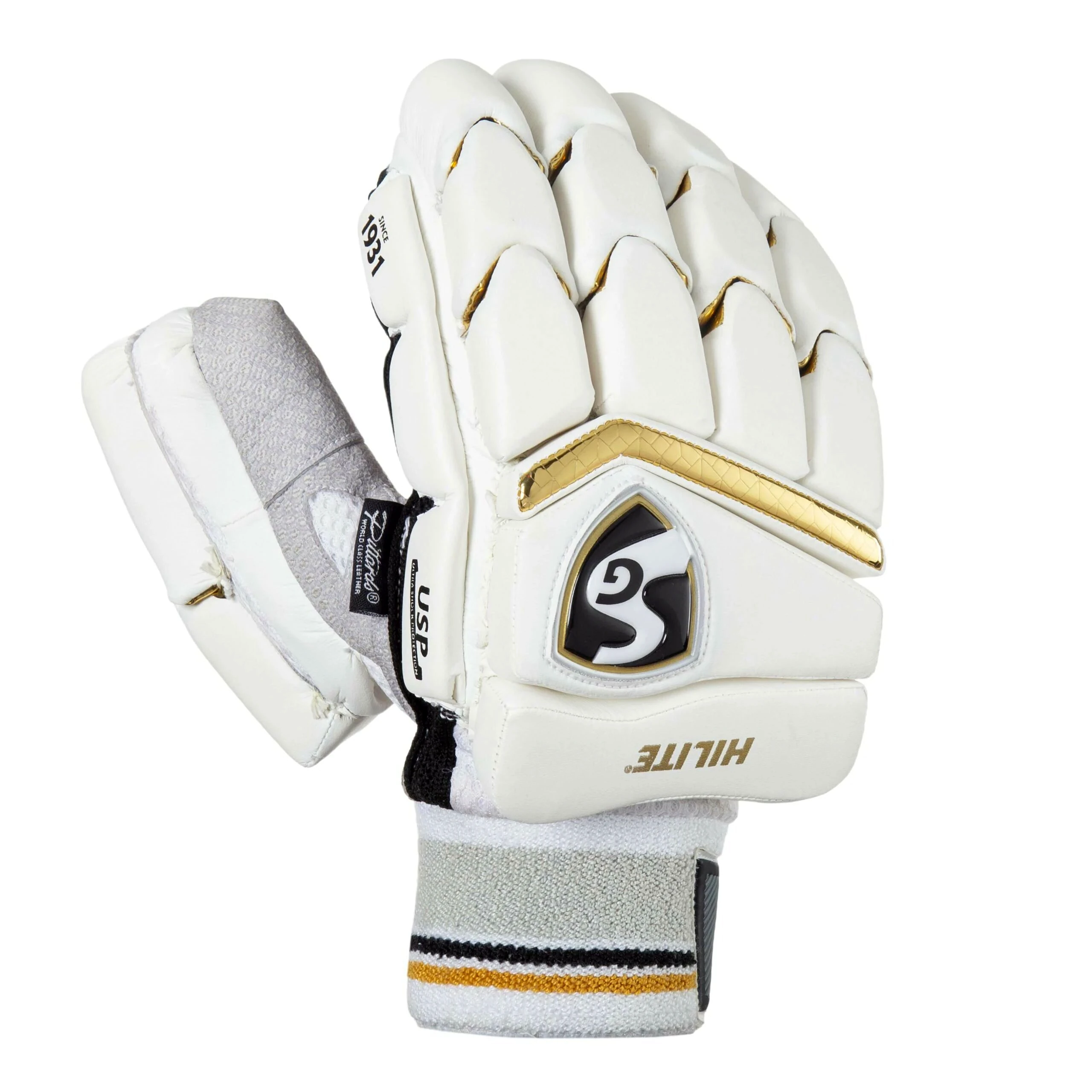 SG Hilite Batting Gloves with Premium Quality Leather Palm (Size - MENS LH, Packing - 1 pair) by Total Sporting And Fitness Solutions Pvt Ltd view 2