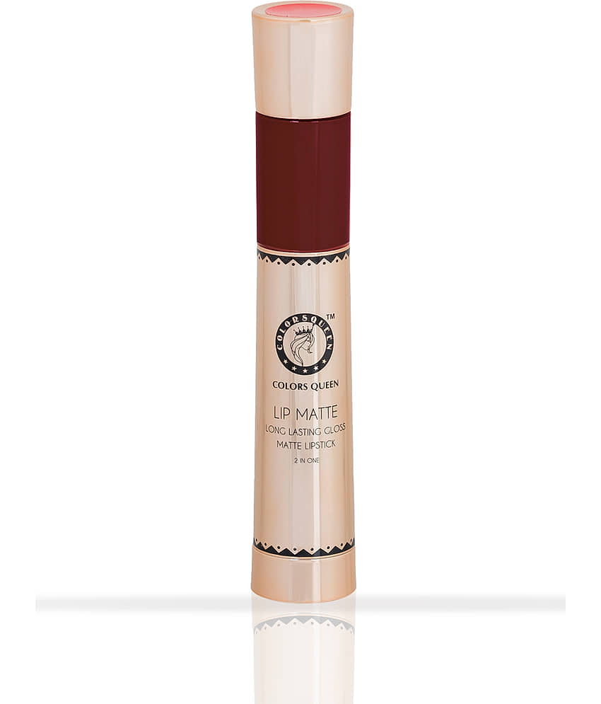 Colors Queen 2 in 1 Matte Finish Water Proof Lipstick Coffee (Shade - 09) view 2