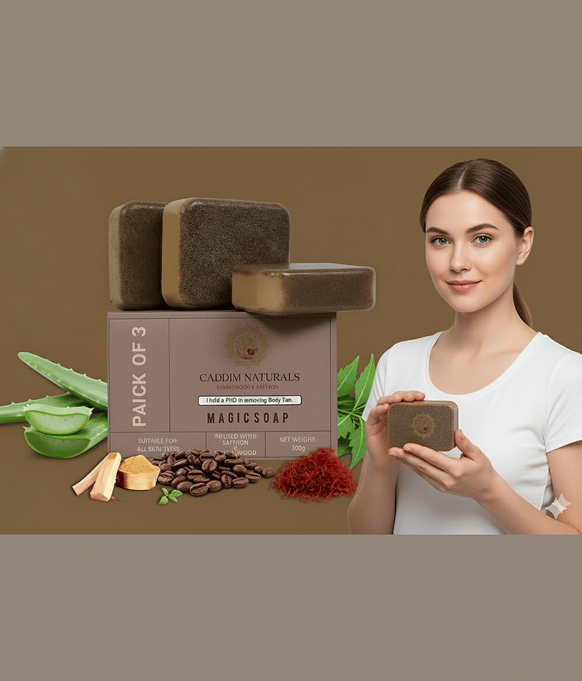 Caddim Naturals Skin Whitening GHARSOAP Soap for All Skin Type ( Pack of 3 )