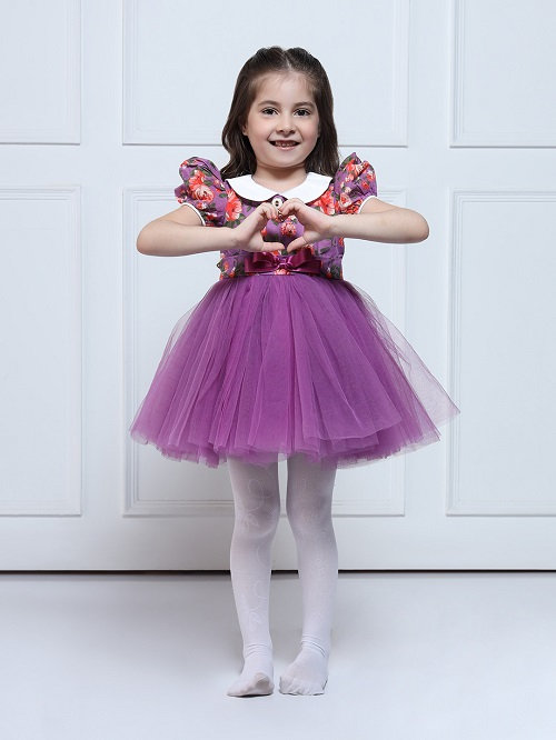 THE PONY & PEONY CO. Samaara - Girl Half Sleeves Dress view 2