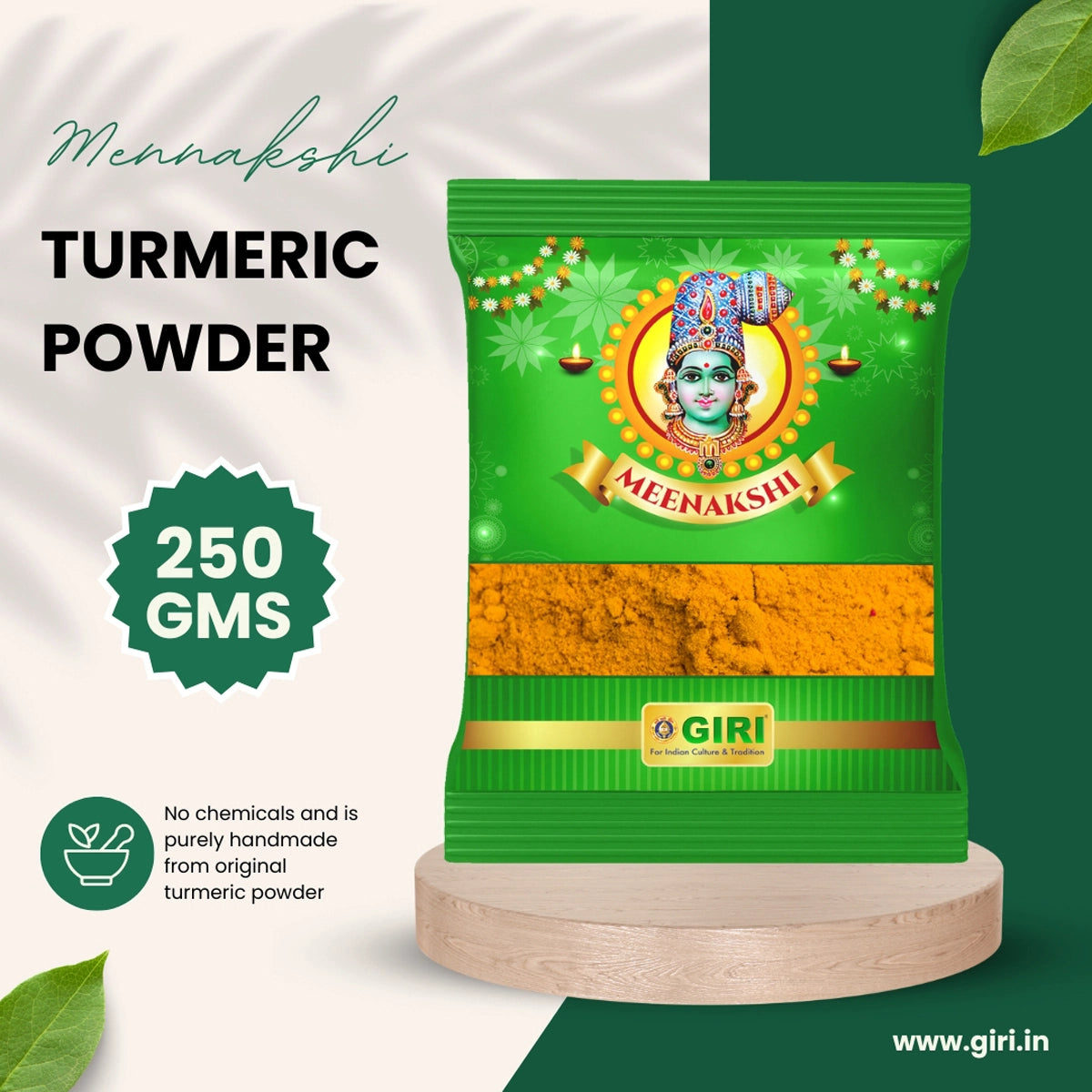 Giri Turmeric Powder | Haldi Powder | Manjal Powder for Pooja 250 gram view 2
