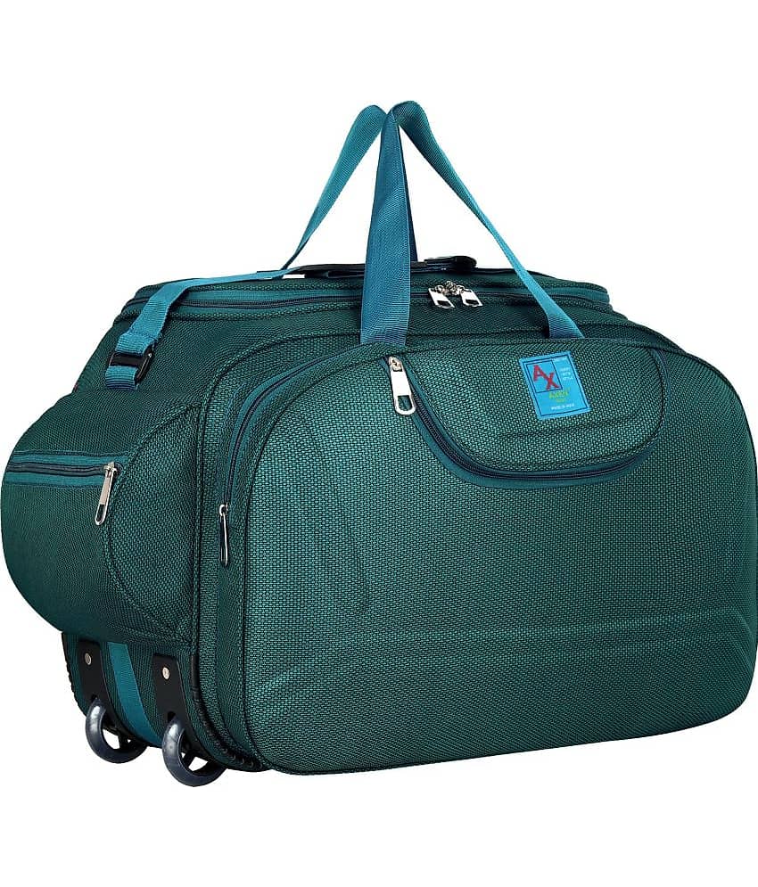 AXEN BAGS - Red Polyester Duffle Trolley view 2
