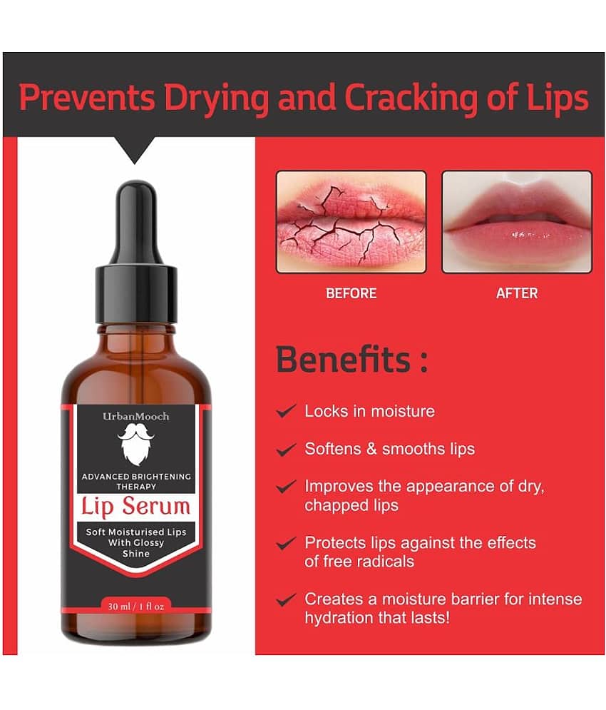 UrbanMooch Lip Serum for Lips Lightening & Softner- Lip Balm Red 1 view 2