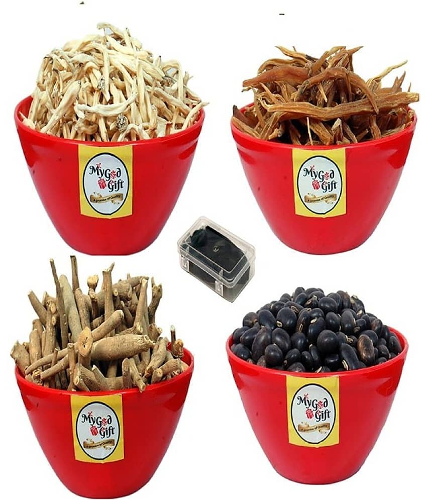 MYGODGIFT shilajeet 10 gm, (Shatavar,Safed Musli,Ashwagandha,Kaunch Beej)50gm Ec 200 gm Pack of 5 view 2