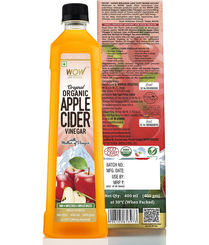 WOW Life Science - Apple Cider Vinegar ( Pack of 1 ) view 2