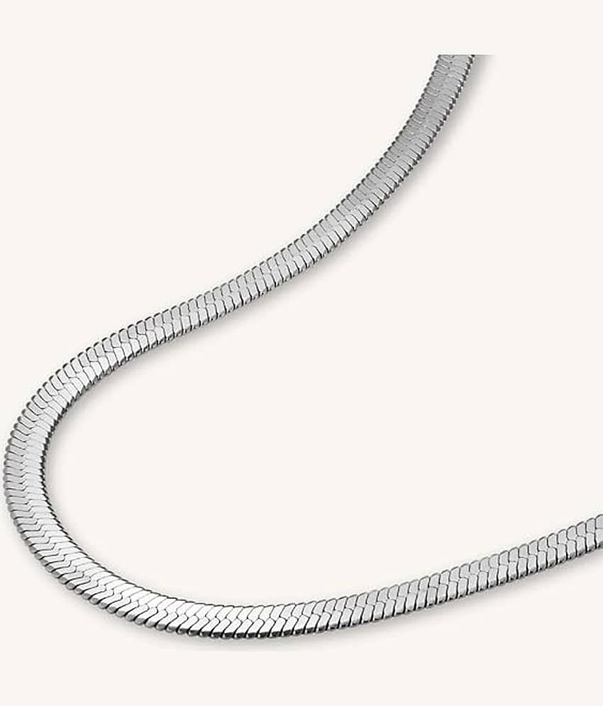 THRIFTKART Silver Plated Stainless Steel Chain ( Pack of 1 ) view 2