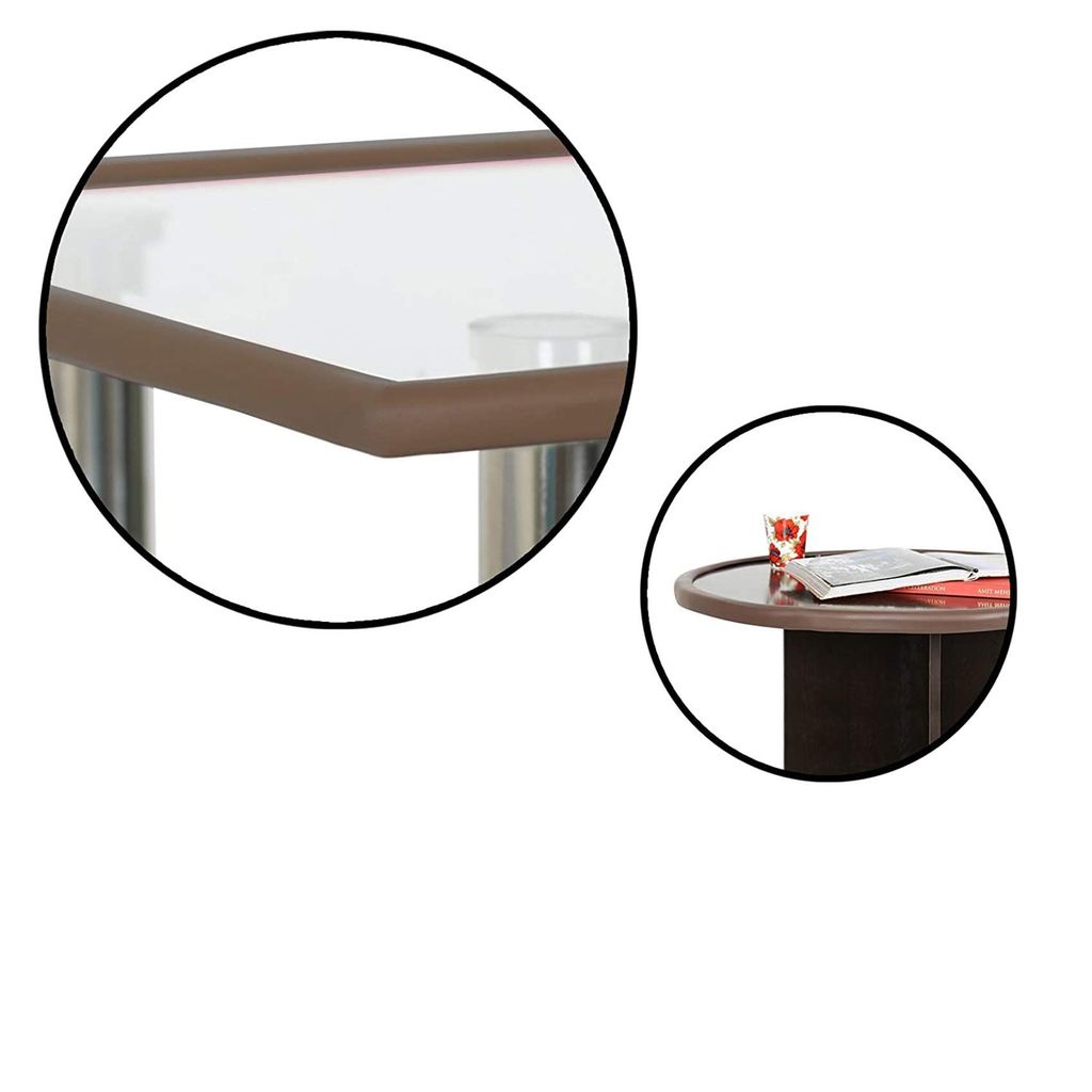 Safe-O-Kid (Set of 1), Soft Cushioned 16.4 Ft / 5 Mtr Edge Guards with Strong 3M Adhesive, Safety for Sharp Edges for Babies- Brown view 2