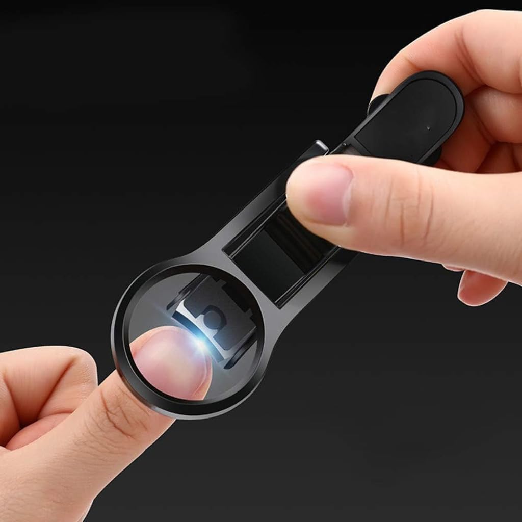 Magnifying Glass Super Nail Clippers, 3x Magnifying Glass To Increase Confidence of Manicured Nails and Reduce Eye Strain Suitable For Men, Women and Children Nail Cutter (Original Quality)