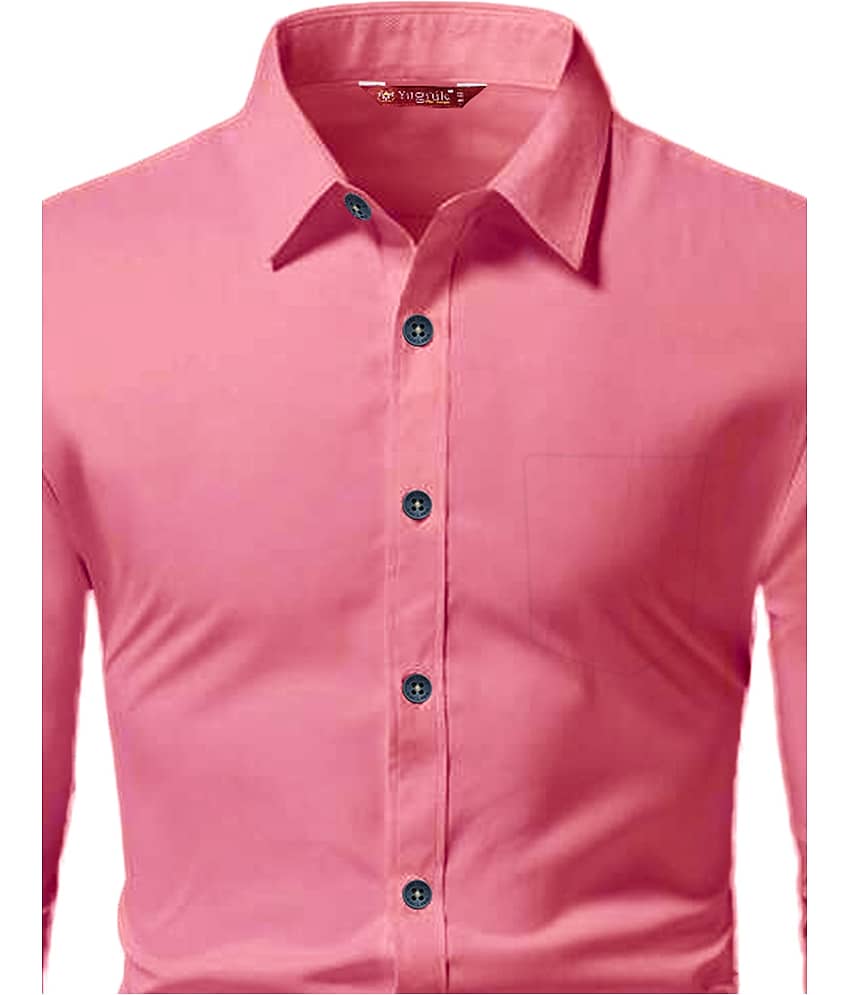 Yugnik Cotton Blend Slim Fit Full Sleeves Men's Formal Shirt - Mint Green ( Pack of 1 ) view 2