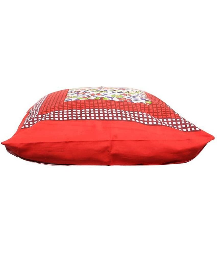 AJ Home Pack of 2 Cotton Red Pillow Cover (17 X 27 Inch) view 2
