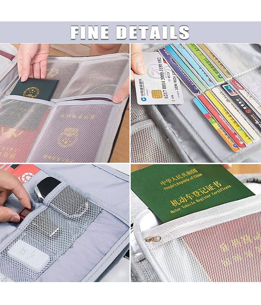 GEEO Light Grey Document Bag ( Pack of 1 ) view 2