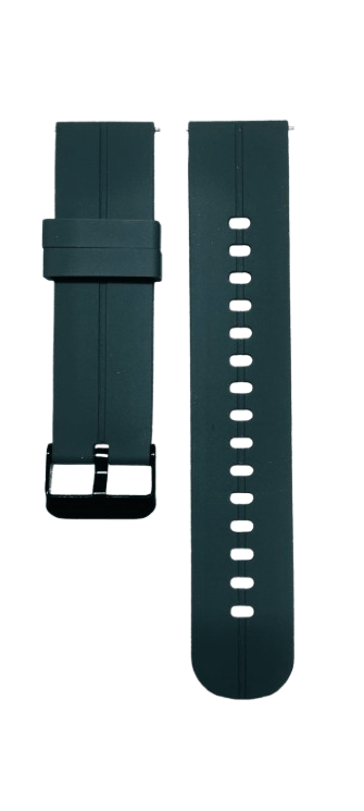 22mm Soft Silicone Watch Strap Compatible with Samsung, Realme, OnePlus, Boat Flash & Noise Colorfit Pulse Grand Smartwatch – Adjustable Replacement Band view 2