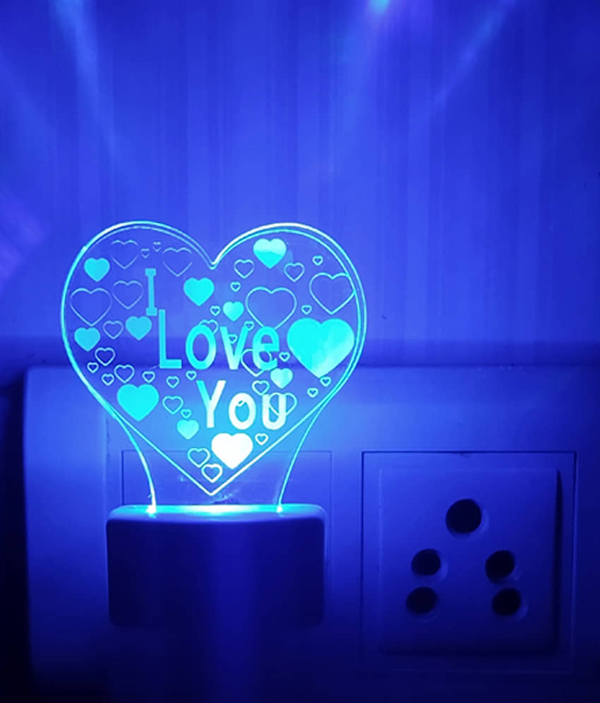 DIONA Night Lamp Heart Love You Forever Romantic Couple Valentine Day, Birthday view 2