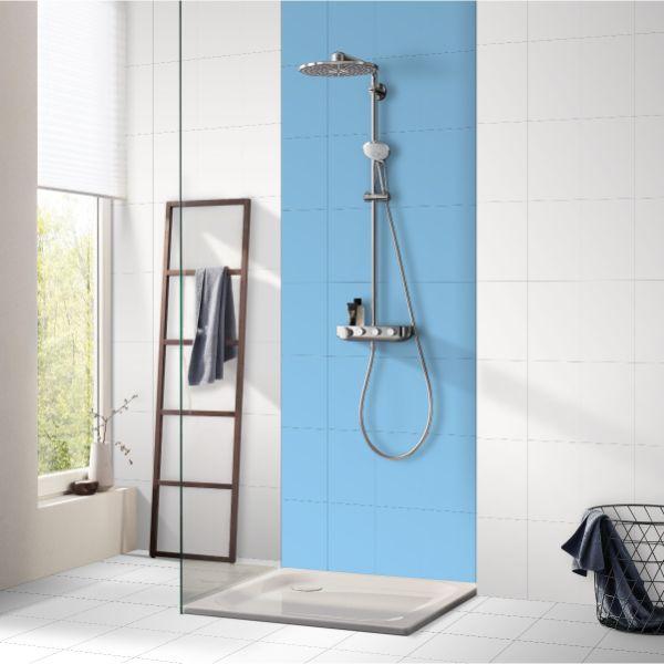 Orientbell Wall Tiles Plain White 5 Pcs