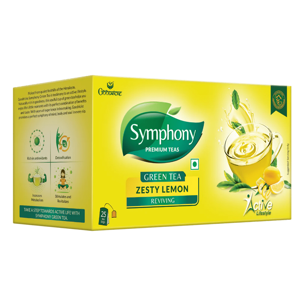 Goodricke Symphony Zesty Lemon Green Tea, 25 Tea Bags (Pack of 2) view 2