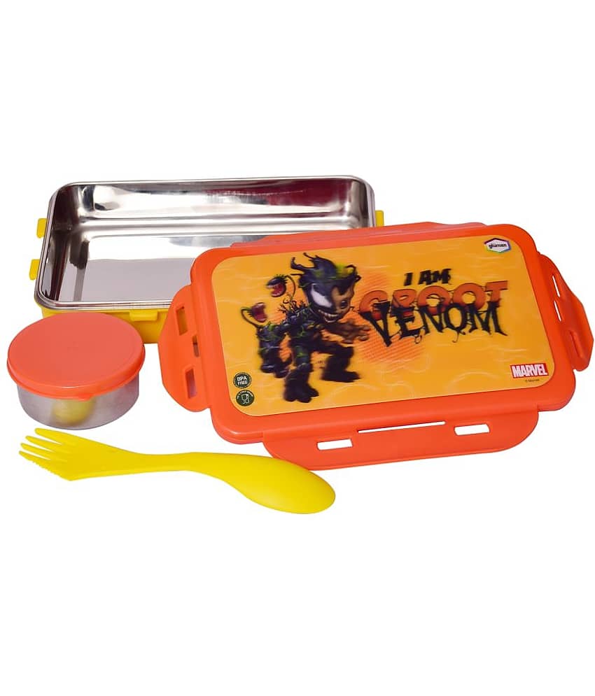 Gluman - 3D Disney Groot Venom Stainless Steel School Lunch Boxes 2 - Container ( Pack of 1 ) view 2
