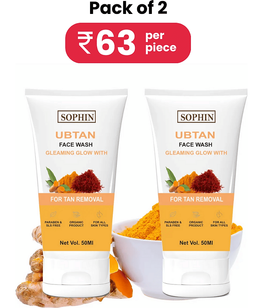 SOPHIN - Softening and Smoothening Face Wash For All Skin Type ( Pack of 2 ) view 2