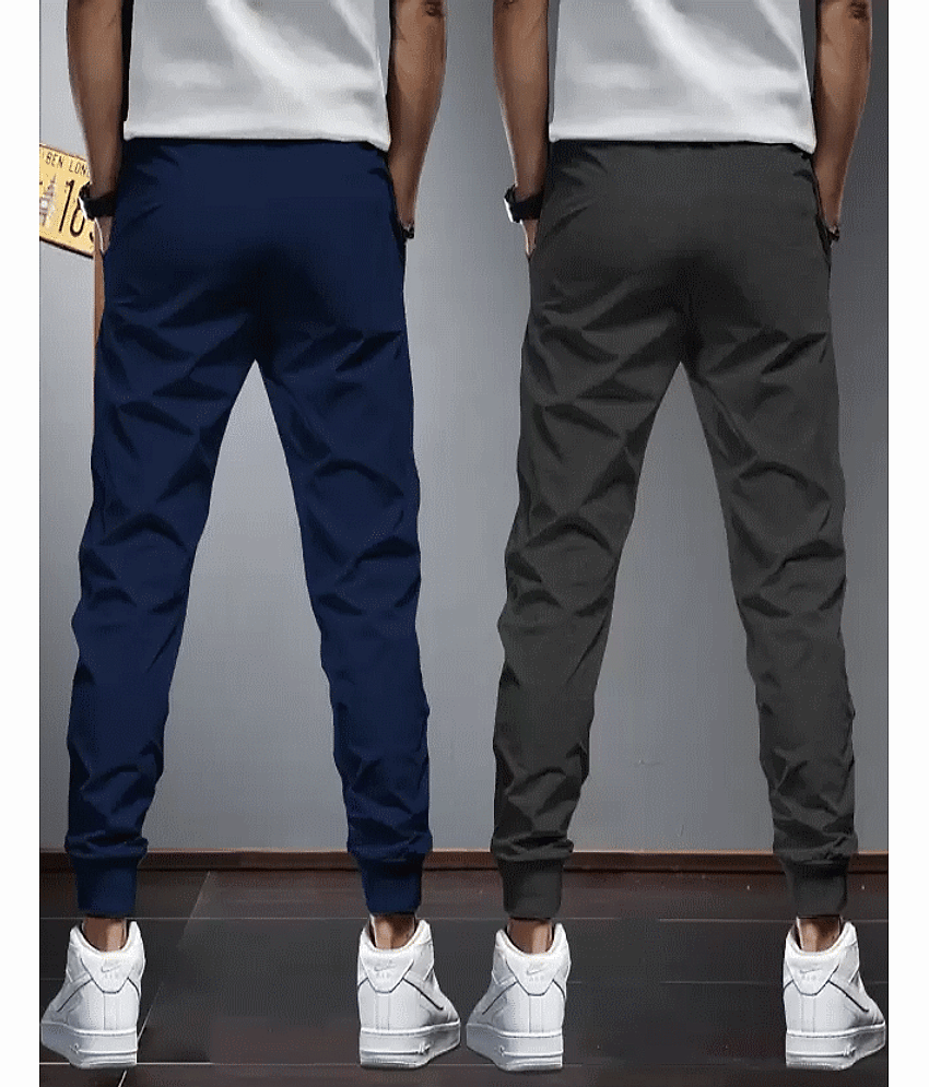 Reya Multicolor Cotton Blend Men's Trackpants ( Pack of 2 ) view 2