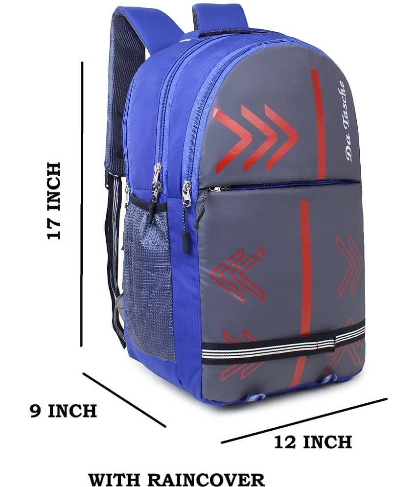 Da Tasche 30 Ltrs Blue Polyester College Bag view 2