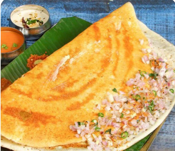Paneer Onion Dosa (high Protein)