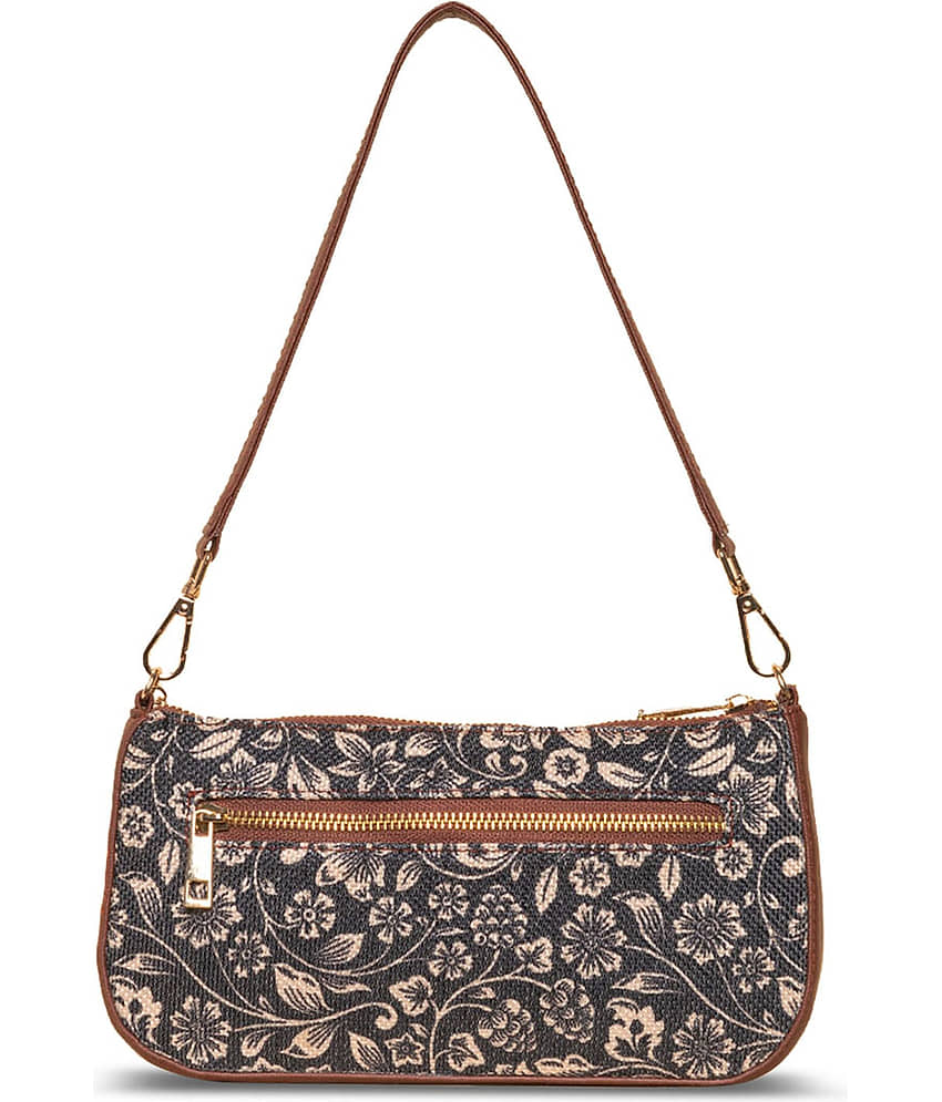 Zouk Shoulder Bag Jute Set of 1 ( Black ) view 2
