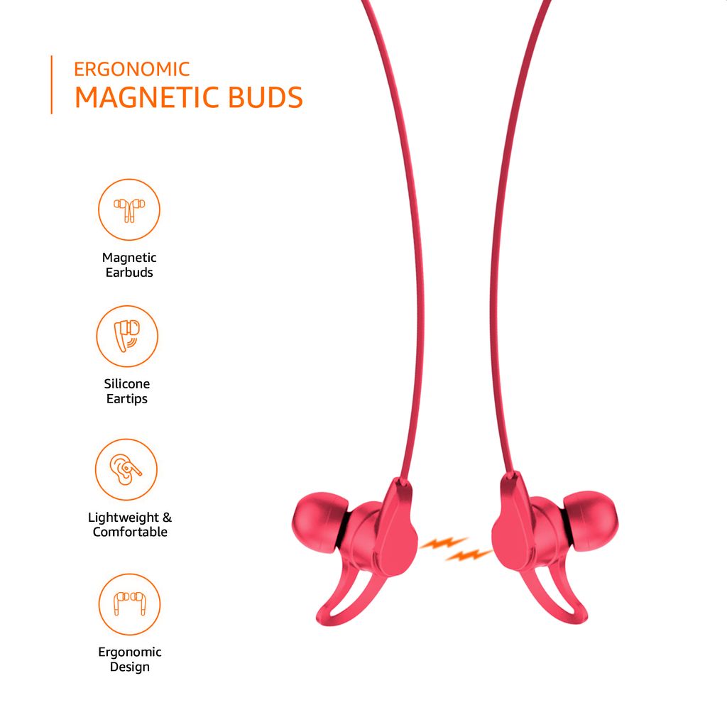 Aeroessentials AeroTune Prime Wireless Neckband, Bluetooth 5.0, 13 Hours Playback, IPX5 Water Resistant view 2