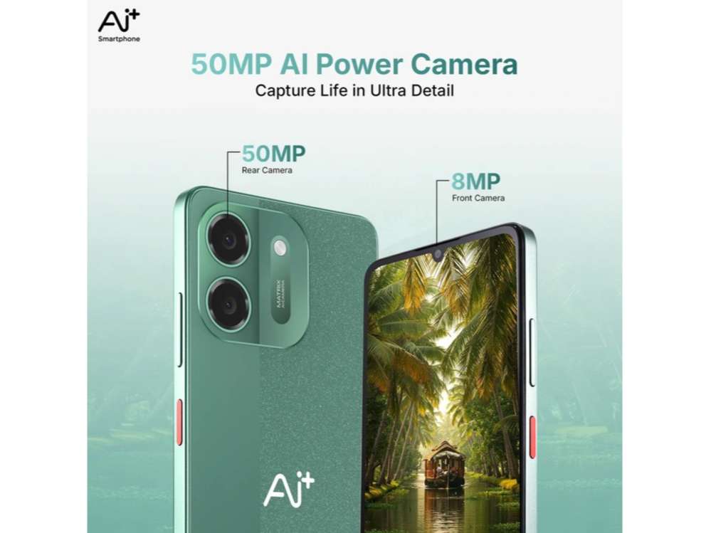 Ai+ Pulse 2 Smartphone, 4GB RAM, 64GB Storage - Green view 2