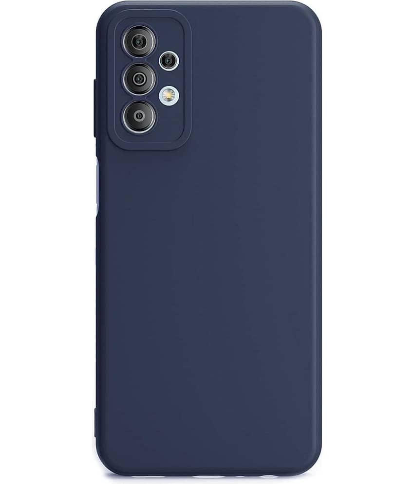 ZAMN - Blue Silicon Plain Cases Compatible For Vivo Y21 ( Pack of 1 ) view 2