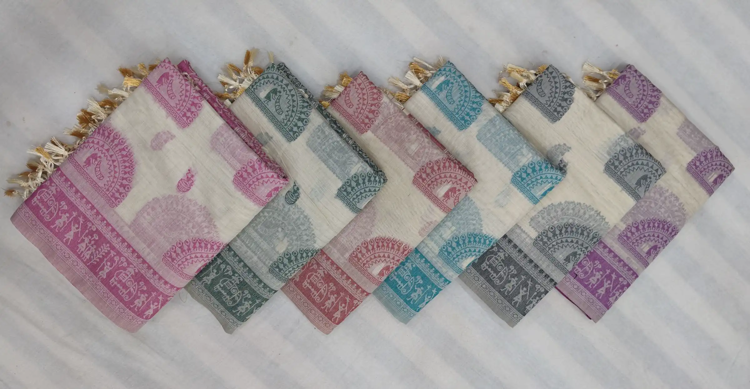 Tussar Cotton Sambalpuri Handmade Saree