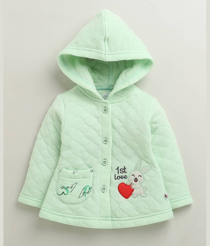 BUMZEE Pack of 1 Baby Girls Polyester Sweatshirt & Joggers ( Mint ) view 2