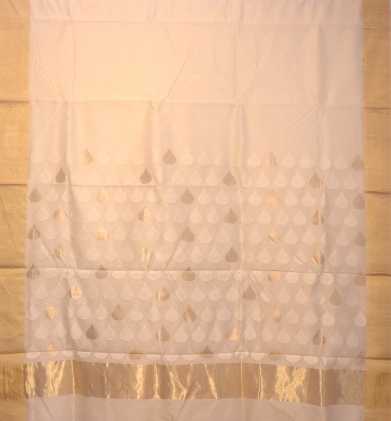 Handloom Chanderi Silk Cotton Saree view 2